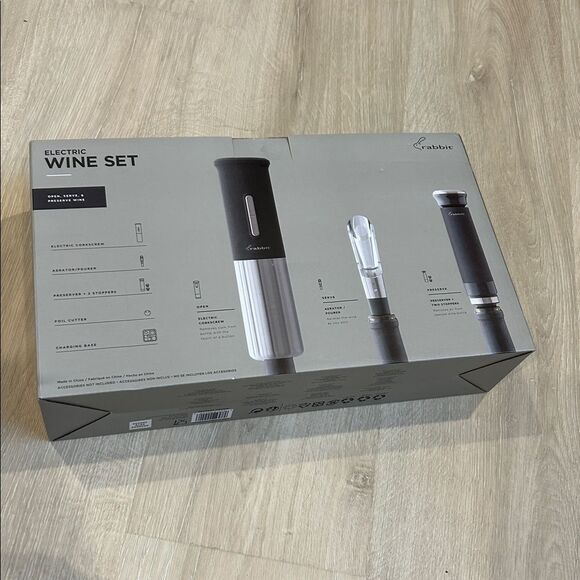 Rabbit Electric Wine Set - Black - Picture 2 of 3